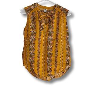 Flowery Yellow Old Navy Tank